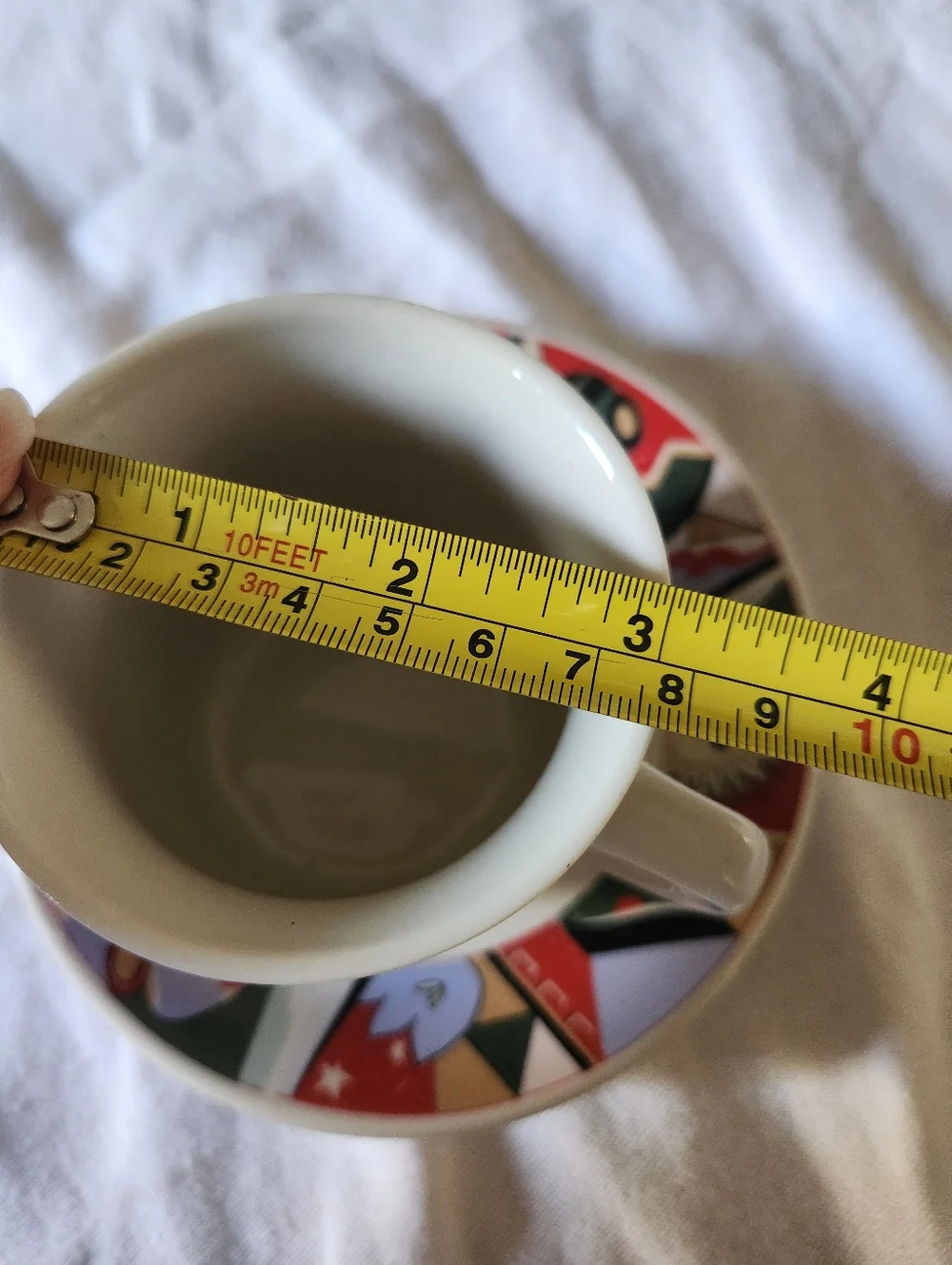 Vintage SUNFLOWER Abstract Espresso Cups Saucer Geometric Sun Print Celestial